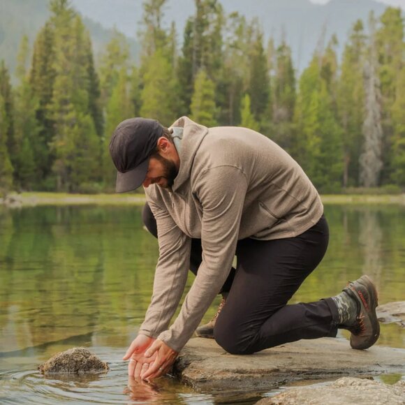 PAKA - Men’s Breathe Full Zip Hoodie Timber Medium - Picture 3 of 4